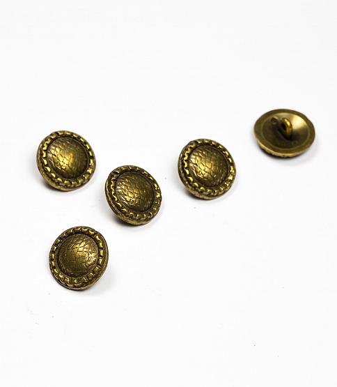 Antique Brass Shank Button Size 28L x10